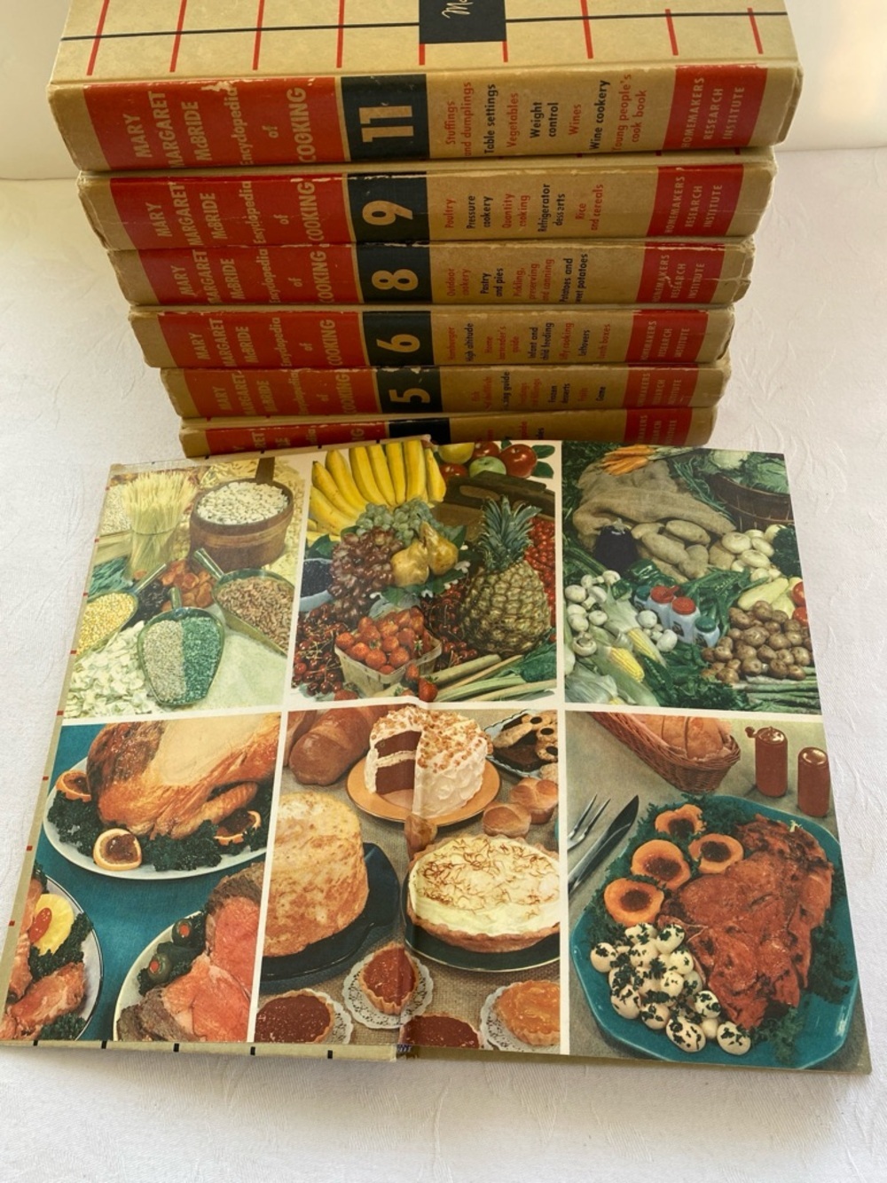 Mary Margaret McBride Vintage 1958 Encyclopedia of Cooking 7 Cookbook Volumes - Picture 6 of 13